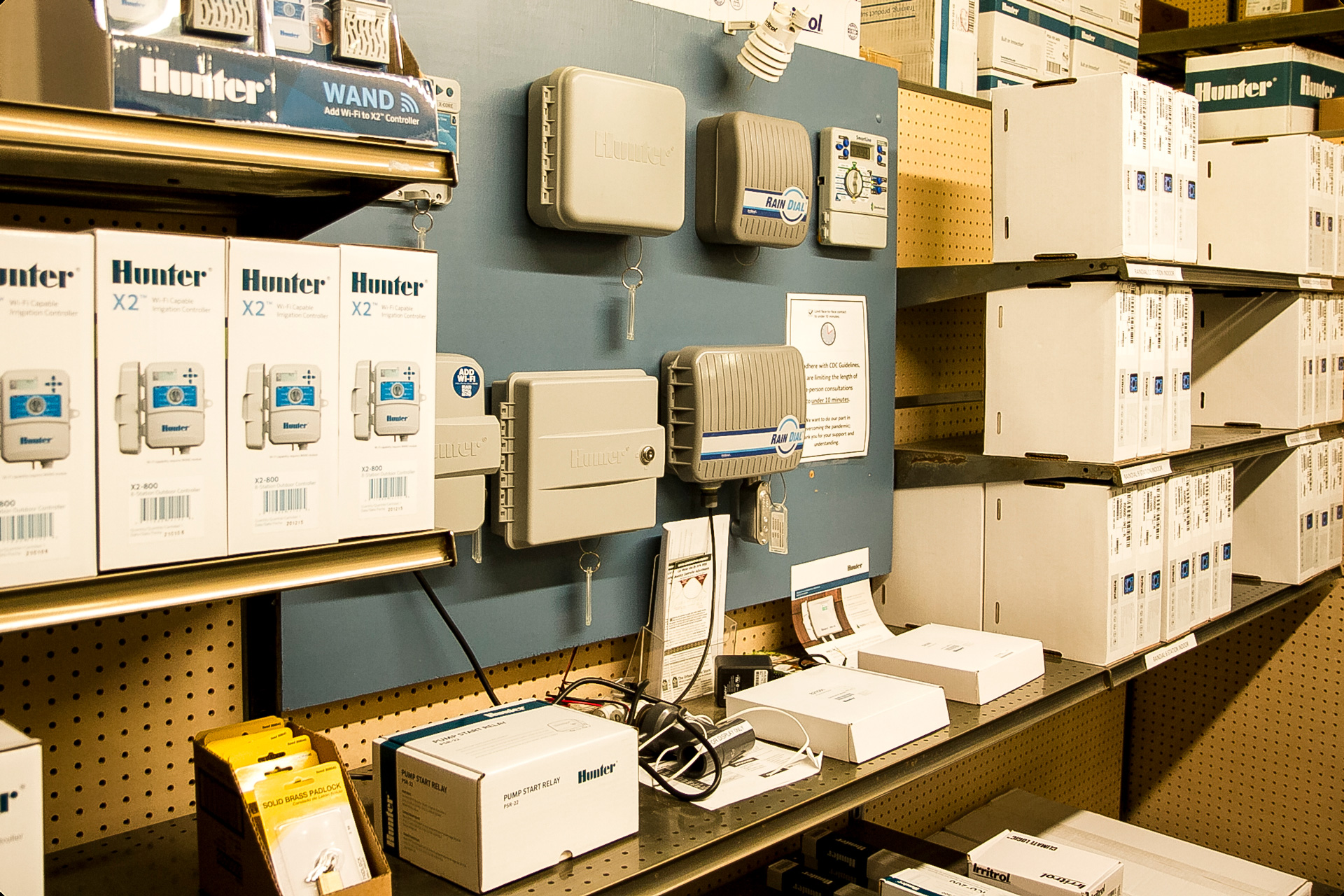 Image of an aisle that has controllers