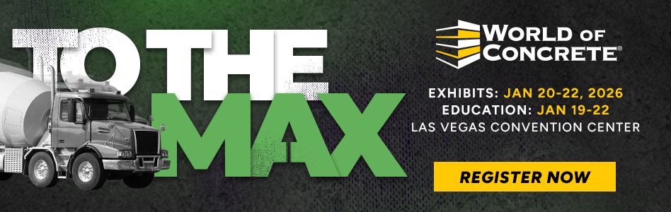 World of Concrete - Billboard ad - WOC Registration 2026