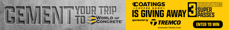 CCS - banner ad - World of Concrete Giveaway