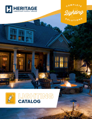 Heritage Lighting Catalog - cover