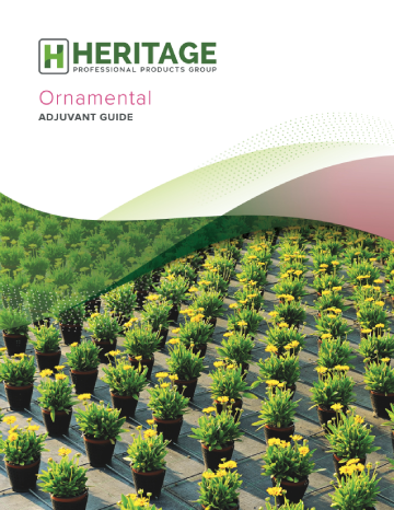 Heritage Ornamental Adjuvant Guide - cover