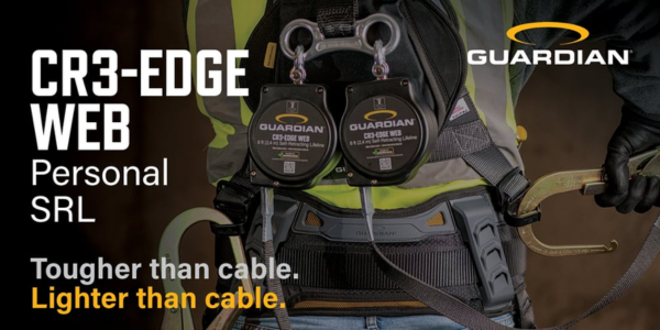 Guardian announces new CR3-Edge Web Personal Self-Retracting Lifeline at World of Concrete 2026