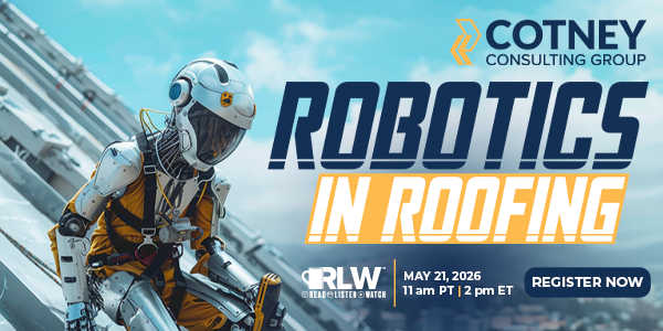 The growing role of robotics in roofing