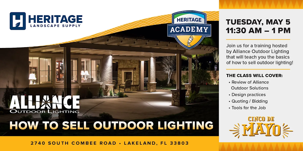 Heritage Landscape Supply Lakeland: How to Sell Outdoor Lighting (1)