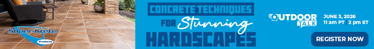 Super-Krete - Hardscapes OutdoorTalk - Banner - Register