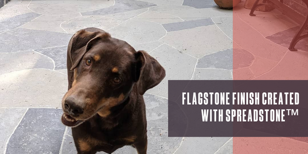 Flagstone finish created with SpreadStone